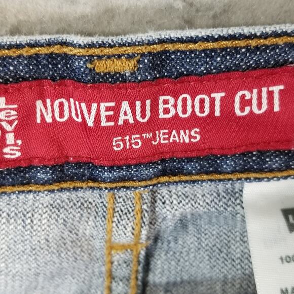 Levi's 515 Jeans women's 10 petite nouveau bootcut blue denim pants retro - Picture 15 of 16